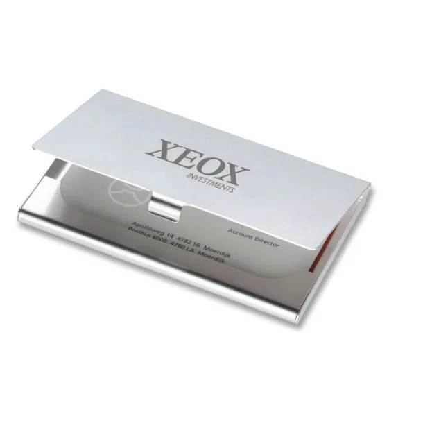 EPSOM Aluminium business card holder Shiny Silver