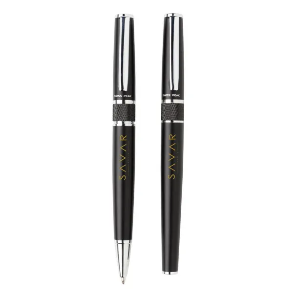  Swiss Peak executive deluxe pen set - Swiss Peak Black 