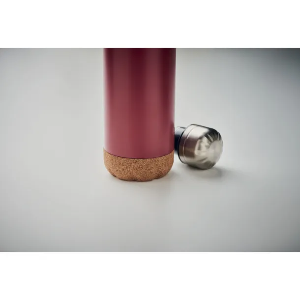 ASPEN CORK Double wall bottle 600 ml Burgundy