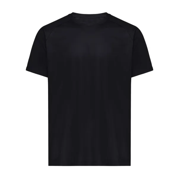  Iqoniq Tikal unisex quick dry sportska majica od recikliranog poliestera, 150 g/m2 - iqoniq Crna