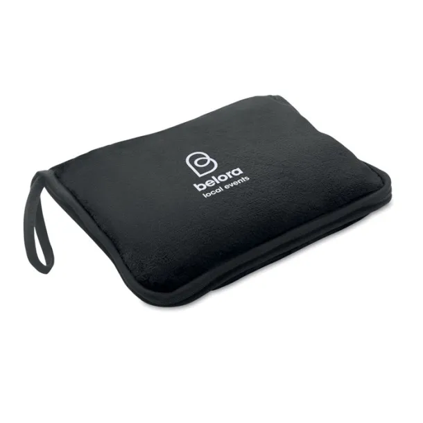 COZY 2 u 1 set putnih pokrivača, 220 gr/m² Crna