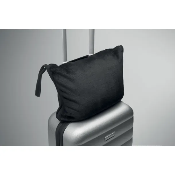 COZY 2 in 1 travel blanket set Black