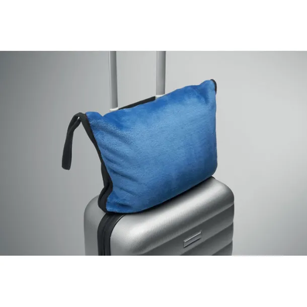 COZY 2 in 1 travel blanket set Blue