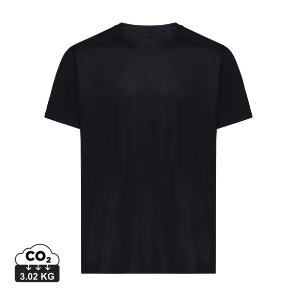  Iqoniq Tikal unisex quick dry sportska majica od recikliranog poliestera, 150 g/m2 - iqoniq Crna