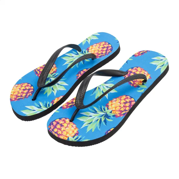 Suboslip sublimation beach slippers White Black