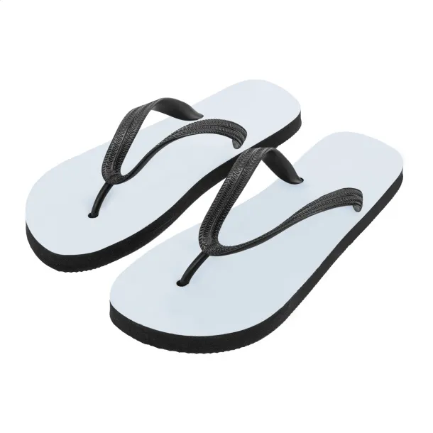 Suboslip japanke za plažu, personalizirane Bijela Crna