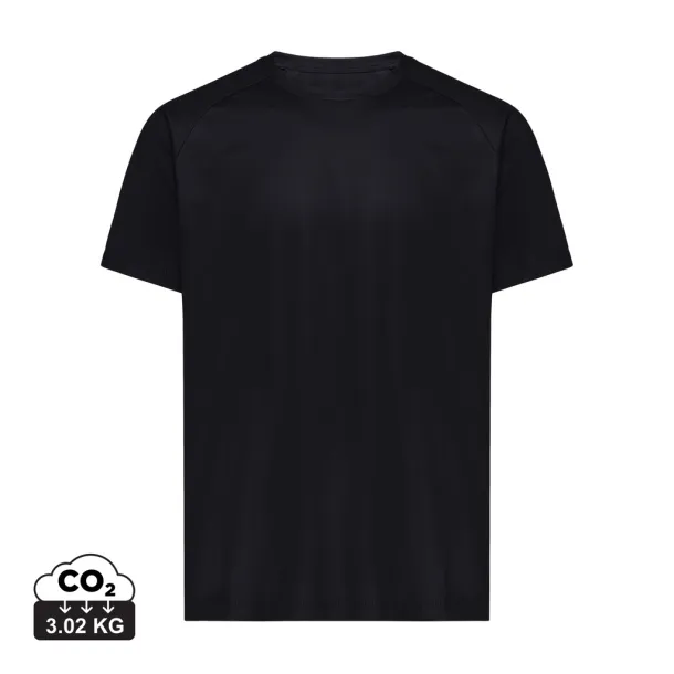  Iqoniq Tikal unisex quick dry sportska majica od recikliranog poliestera, 150 g/m2 - iqoniq Crna