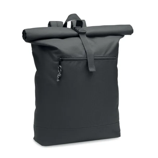 NAPA 600D RPET rolltop ruksak, cca 17,3" Crna