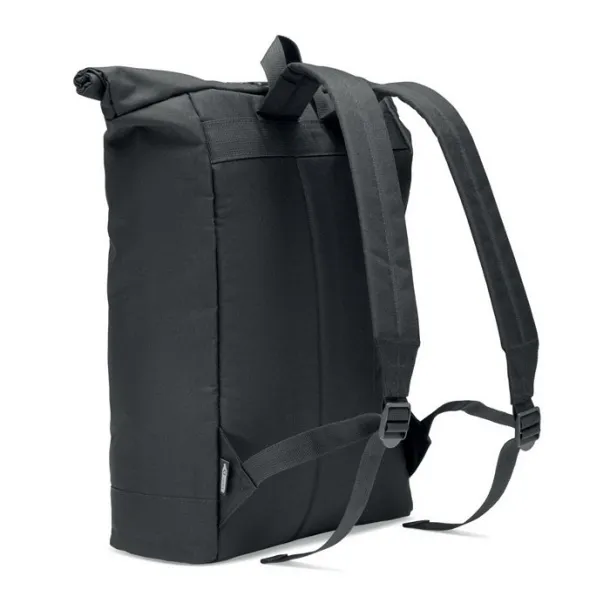 NAPA 600D RPET rolltop ruksak, cca 17,3" Crna