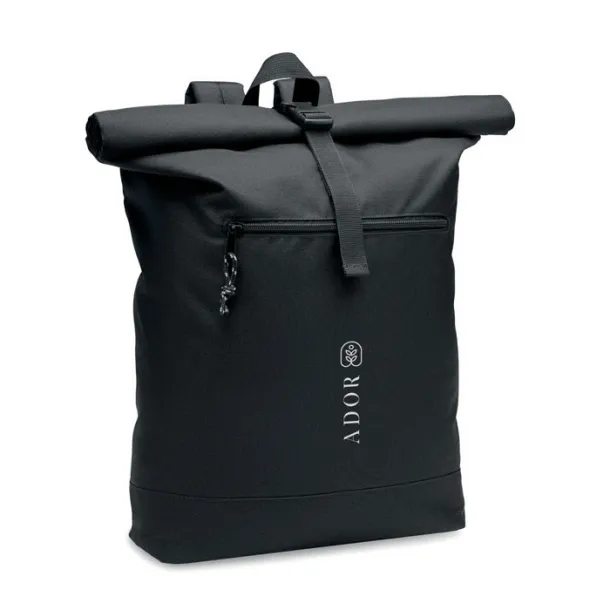 NAPA 600D RPET rolltop ruksak, cca 17,3" Crna