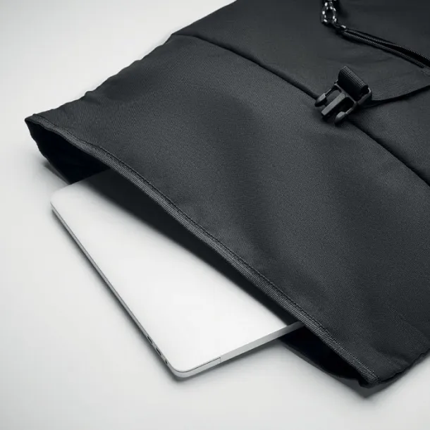 NAPA 600D RPET rolltop backpack Black