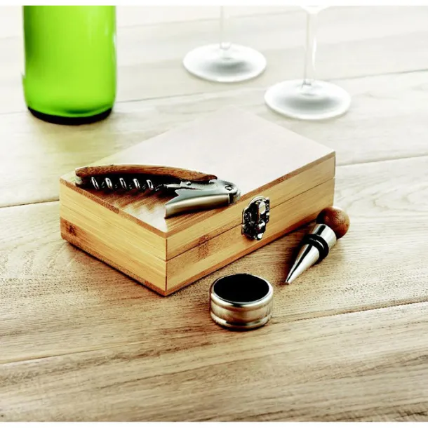 SONOMA vinski set od bambusa Drvo