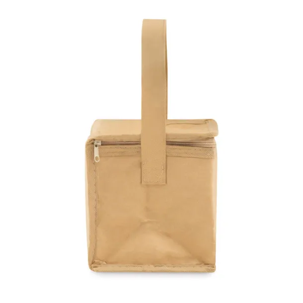 PAPERCOOL 6 can woven paper cooler bag Beige