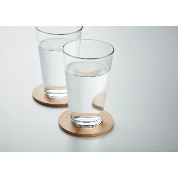 BAYIN SET Set of 6 bamboo coasters Wood