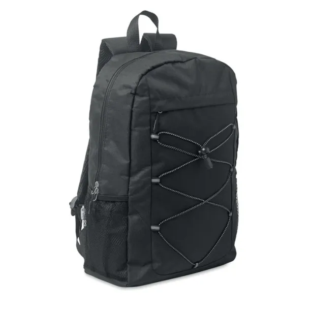 HIGE 600D RPET polyester backpack Black