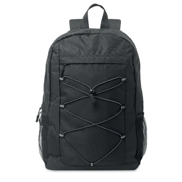 HIGE 600D RPET polyester backpack Black