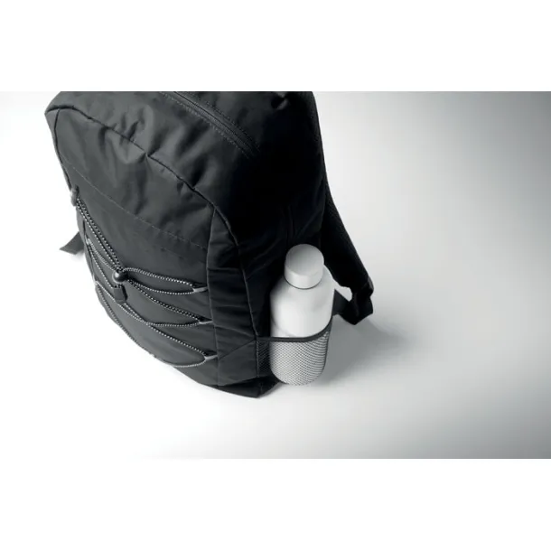 HIGE 600D RPET polyester backpack Black