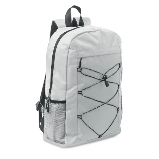 HIGE 600D RPET polyester backpack White