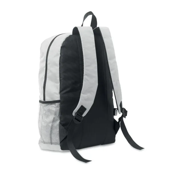 HIGE 600D RPET polyester backpack White
