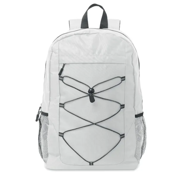 HIGE 600D RPET polyester backpack White