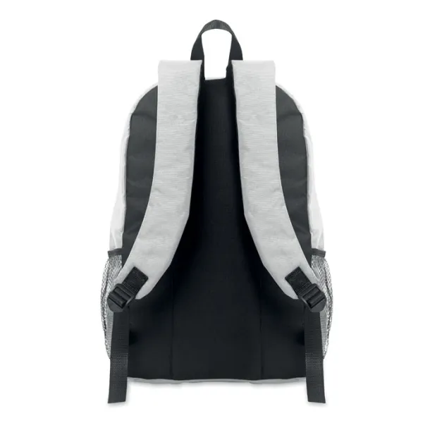 HIGE 600D RPET polyester backpack White