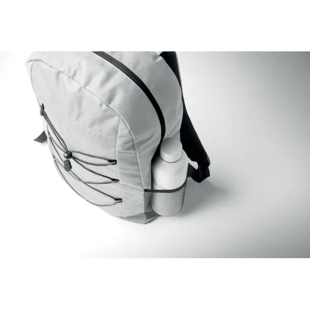 HIGE 600D RPET polyester backpack White
