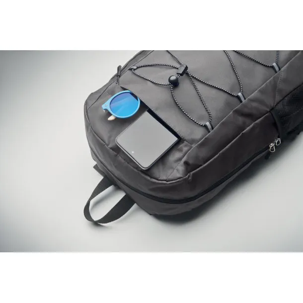 HIGE 600D RPET polyester backpack Stone Grey