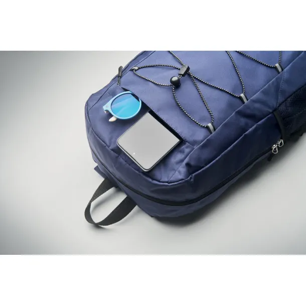 HIGE 600D RPET polyester backpack Blue