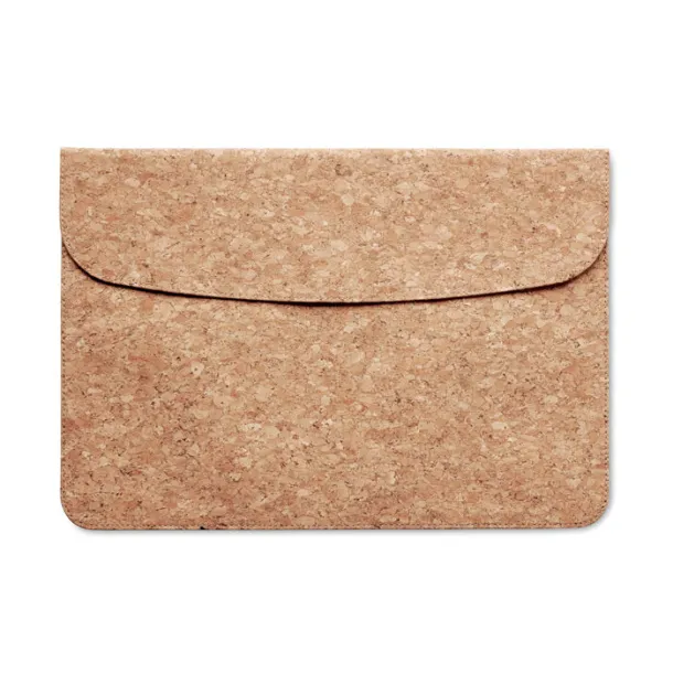 GRACE Cork laptop bag magnetic flap Beige