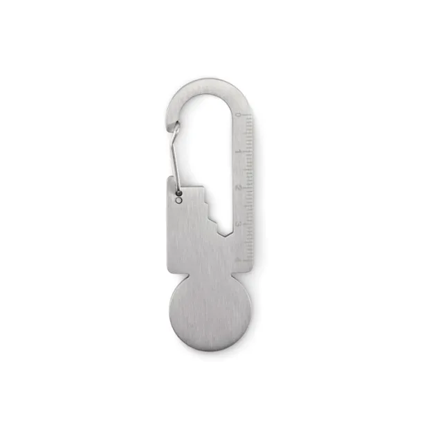 MULTIKEY Multifunctional key ring token Silver