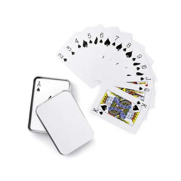 AMIGO Playing cards in tin box Matt Silver