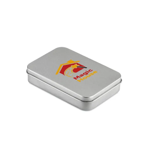 AMIGO Playing cards in tin box Matt Silver