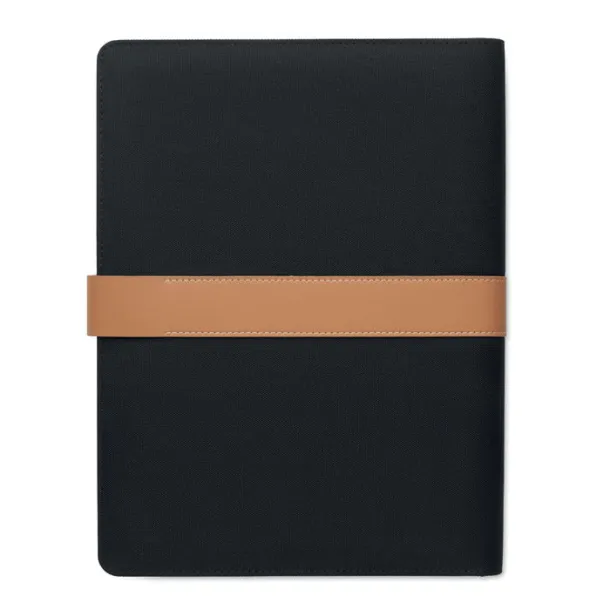 FAUX A4 RPET conference folder Black