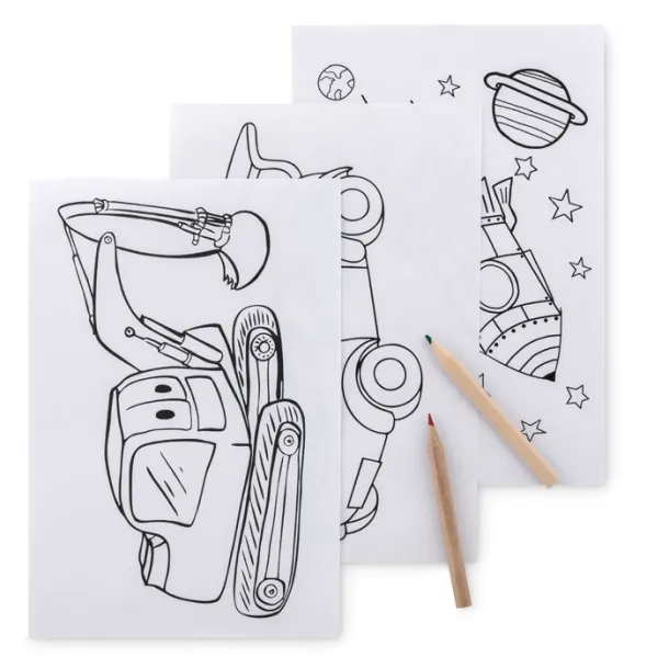 FOLDER2 GO Colouring set with 6 pencils Beige