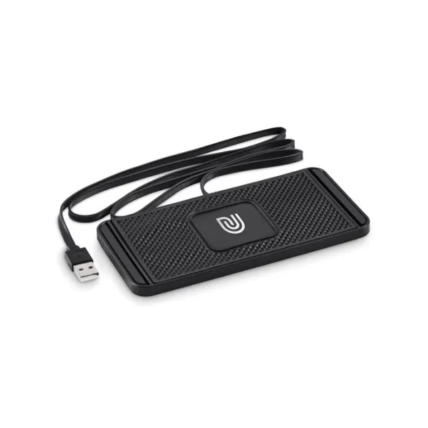 CARPA bežični punjač za auto od 15W s podlogom Crna