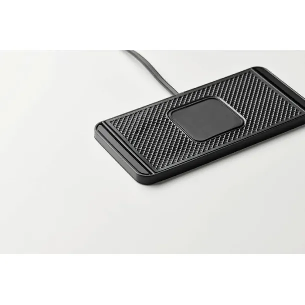 CARPA bežični punjač za auto od 15W s podlogom Crna