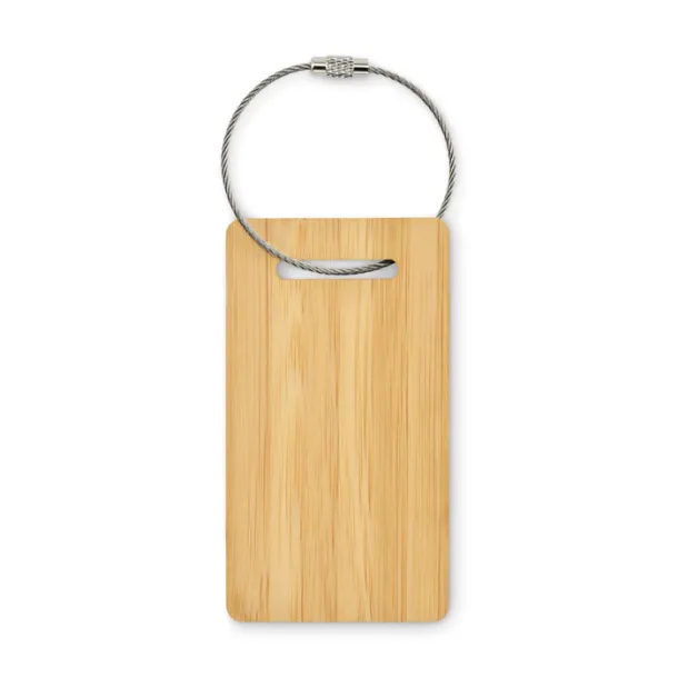 MIO Bamboo luggage tag Wood