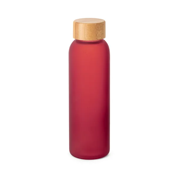 LILLARD GLASS 520 mL frosted glass bottle Red