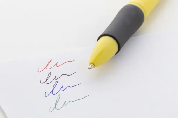 Quattro RABS 4-colour ballpoint pen Yellow