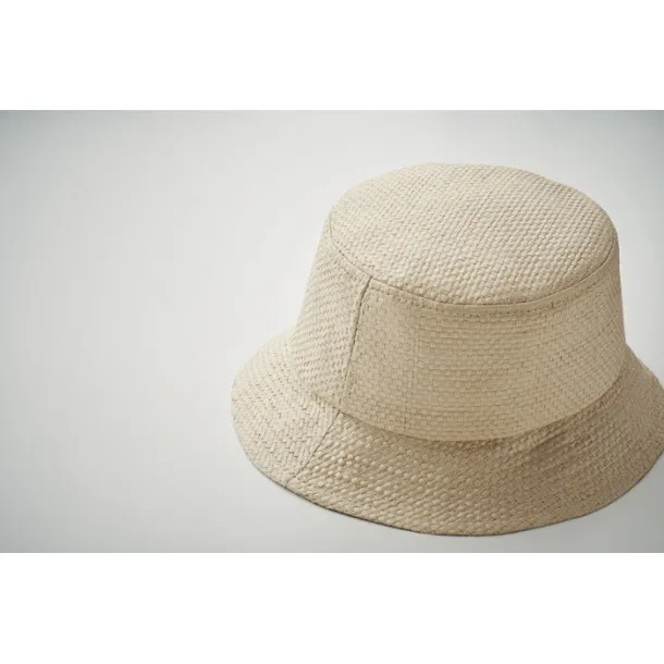 BILGOLA+ Paper straw bucket hat Beige