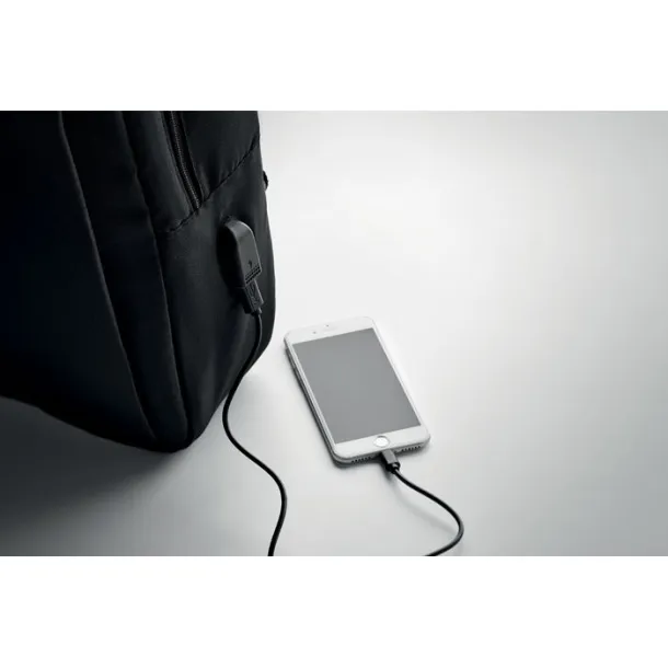 SEOUL Computer backpack in 300D RPET Black