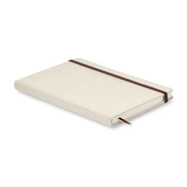 CANVAS A5 notebook canvas covered Beige