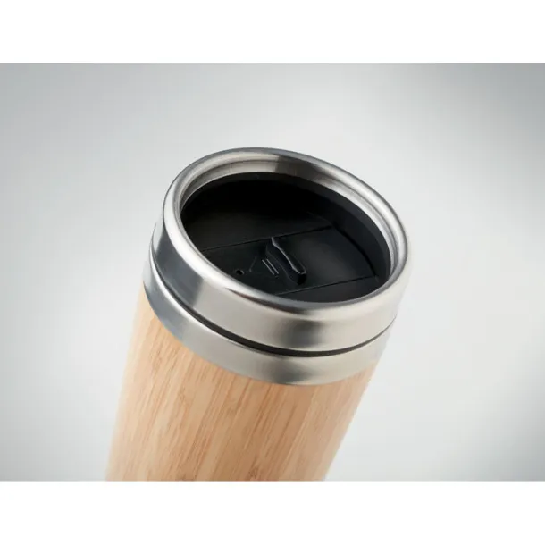 RODEODRIVE+ Bamboo double wall travel cup Wood