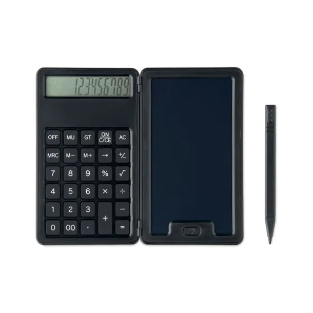 CLERK kalkulator s LCD tabletom Crna