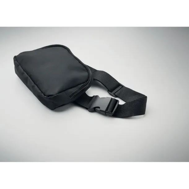 TOSHI Torba oko struka od 300D RPET poliestera Crna