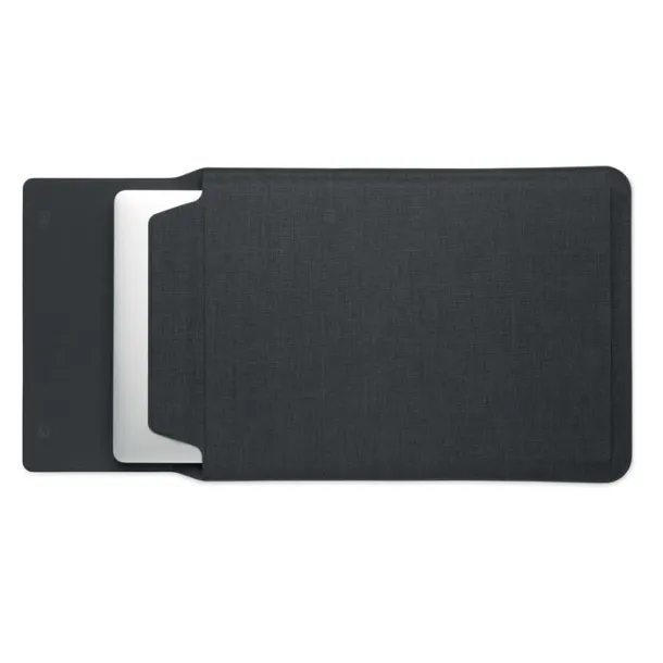 PRACTIC 16 inch felt laptop sleeve Black