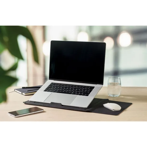 PRACTIC 16 inch felt laptop sleeve Black