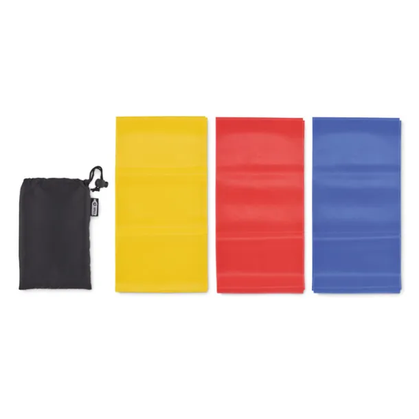 TOP FIT Set of 3 TPE fitness bands Black