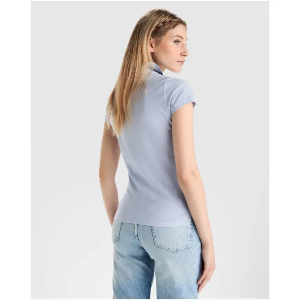 Star short sleeve women's polo - Roly Chocolat