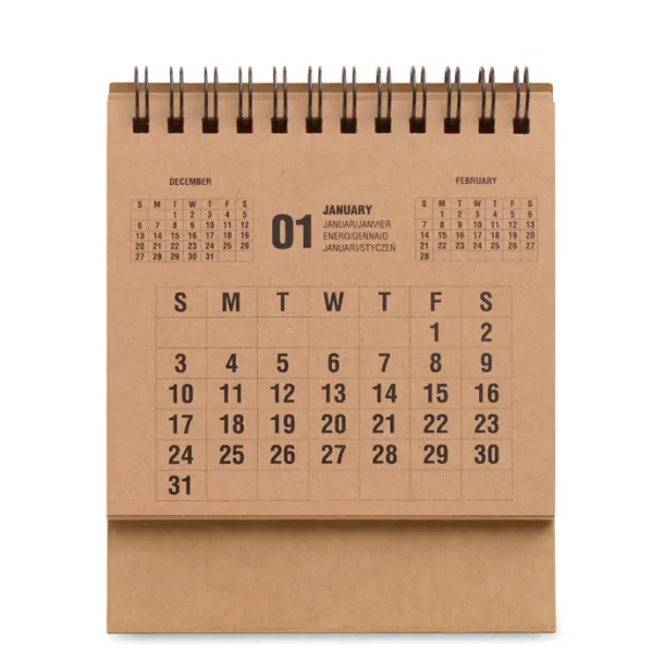 YEARS Stolni kalendar za 4 godine Bež